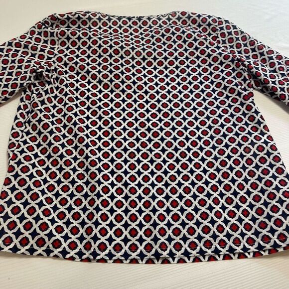 Tommy Bahama Red White Blue Cotton Tunic Top Size Medium - Picture 13 of 13